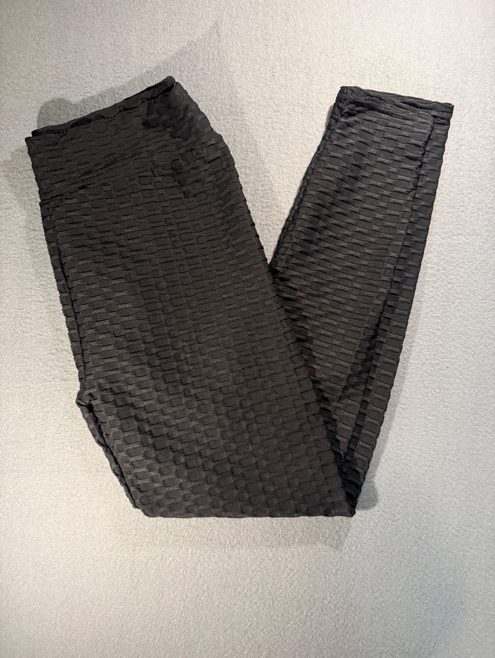 Plus Size Textured Black Leggings 2XL/3XL